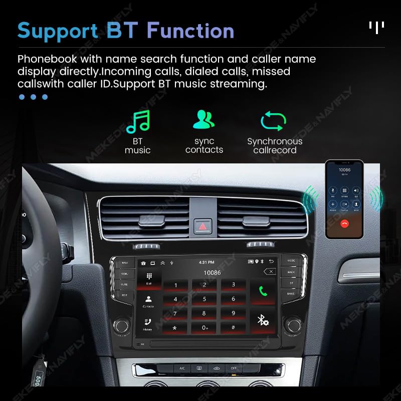 Android Car Stereo for VW Golf 7 MK7 2013-2018 Radio Head Unit 2GB+64GB