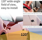 Car Blind Spot Camera Paired with Car Blind Spot Display System, Blind Spot Driving Recorder, BSD Blind Spot Warning Assistance, Blind Spot Monitoring BSM, Camera Monitoring System CMS (Silver)