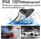 Car Blind Spot Camera Paired with Car Blind Spot Display System, Blind Spot Driving Recorder, BSD Blind Spot Warning Assistance, Blind Spot Monitoring BSM, Camera Monitoring System CMS (Silver)