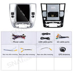 12.1 inch Vertical Touch Screen Car Radio for Nissan Armada Infiniti QX56 2008-2012 Carplay Multimedia Player GPS Navigation Stereo (Silver, 8+256GB)