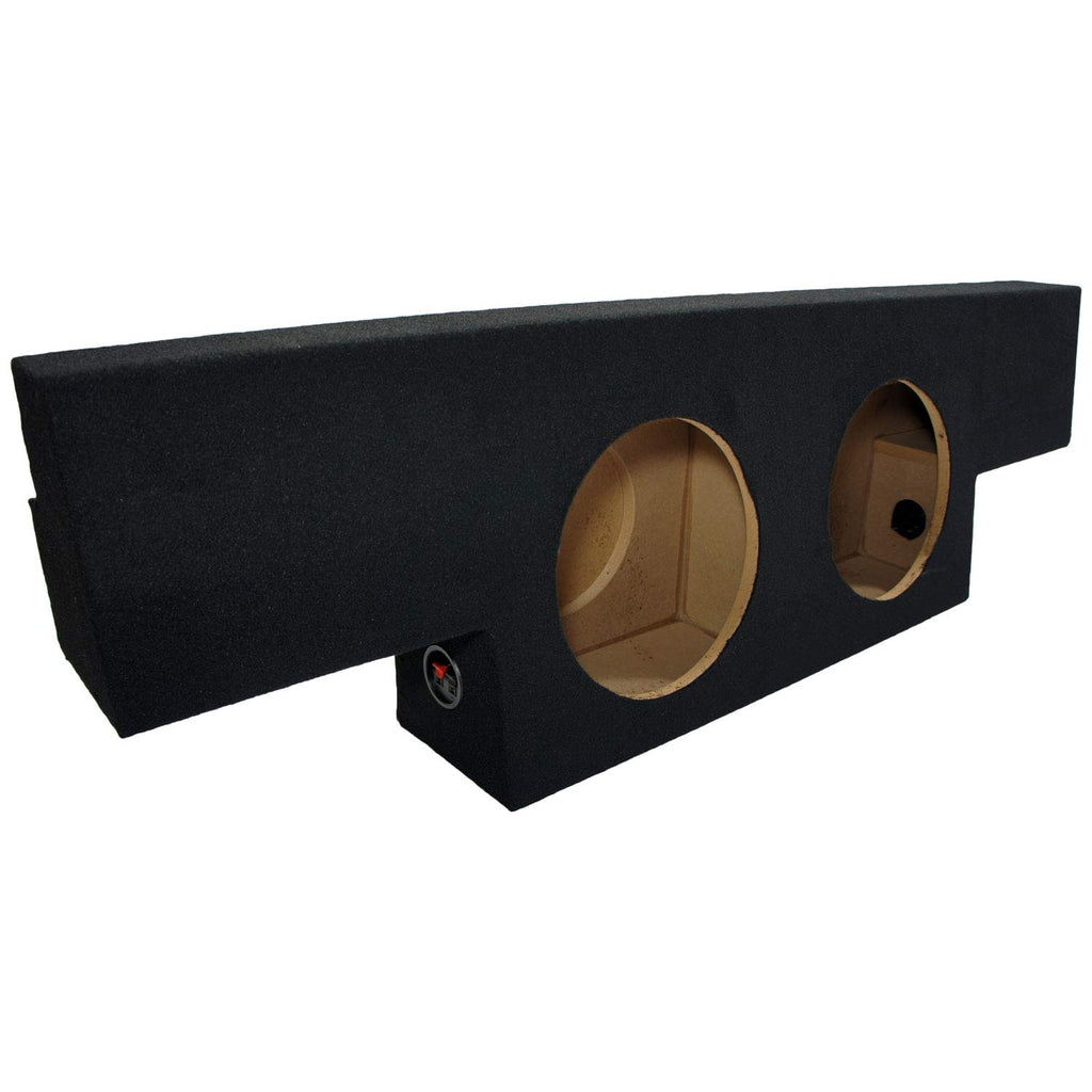 KICKER 43C104-N Compatible with Chevy Silverado 2001-2006 1500 Crew Cab Truck Dual 10" Comp C10 Subwoofer Sub Box Package