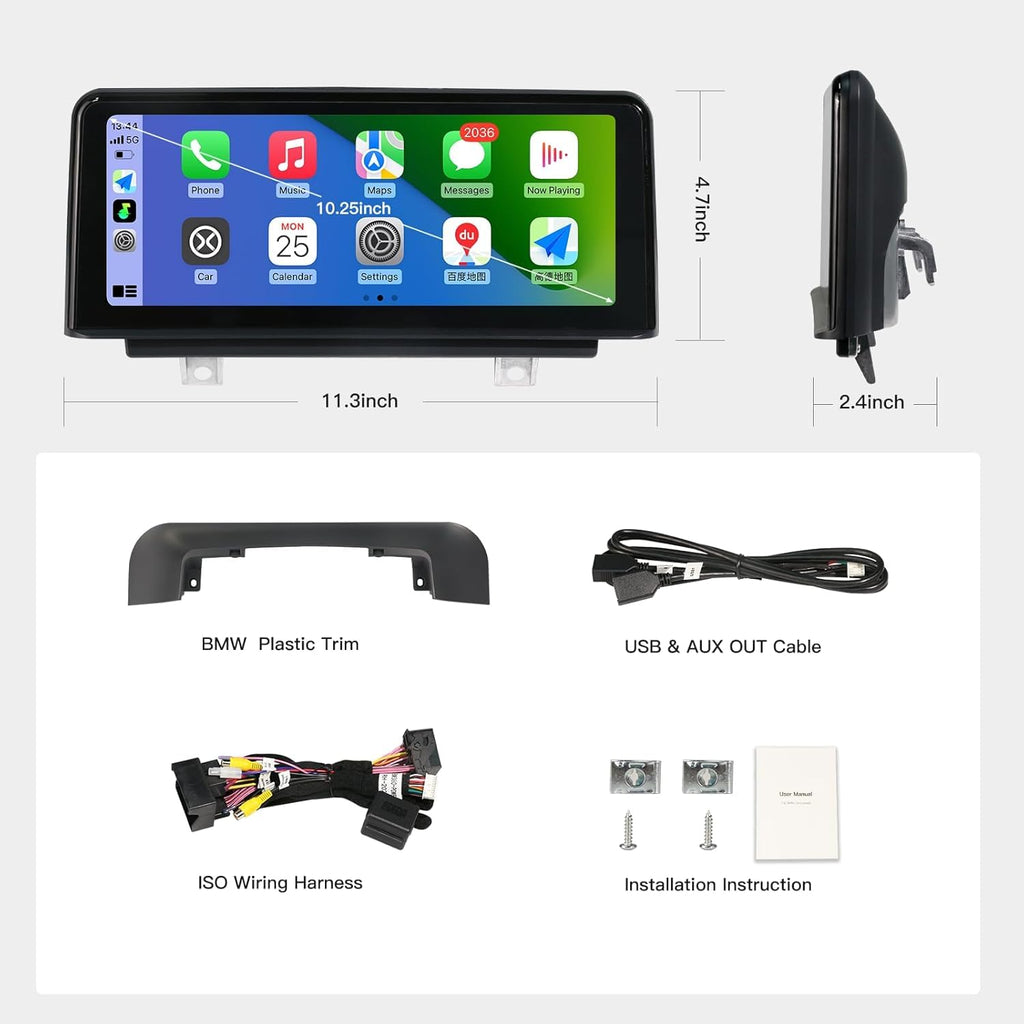 10.25" Linux Screen Car Stereo for BMW F30 F31 F34 F32 F33 F36 F80 F82 F83