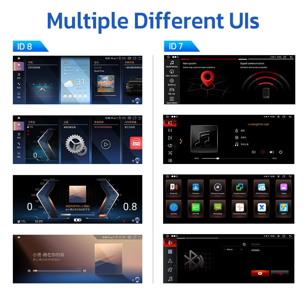 10.25 Inch Android 13 Car Radio Upgraded for BMW Z4 E89 2009-2018 Auto Stereo Multimedia Player GPS Navigation Wireless Apple Carplay Android Auto Head Unit (Original with Radio Screen)