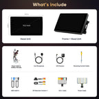 Car Radio Stereo for Jeep Wrangler JK 2007 2008 2009 2010 2011 2012 2013 2014 2015 2016 2017 2018, 10" Android Head Unit, Wireless CarPlay, Android Auto, GPS, Bluetooth, SWC, Backup Camera
