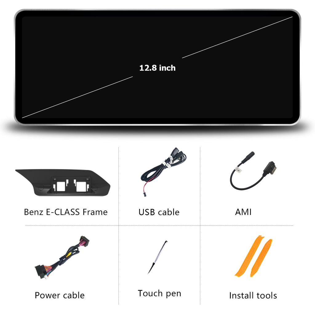 12.8" CarPlay for Mercedes E Class W212 S212 NTG4.5 13-14 Android