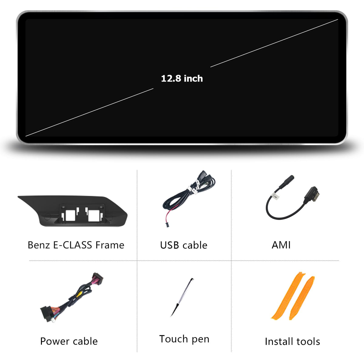 12.8" CarPlay for Mercedes E Class W212 S212 NTG4.5 13-14 Android