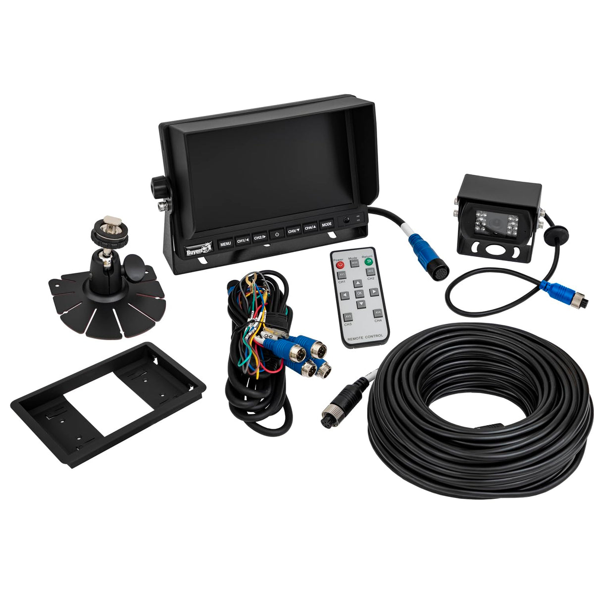 Buyers Products 8883040 Quad View Backup Camera System, Night Vision, 4 Pin