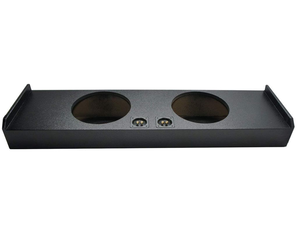 Fits 2009-2015 Ford F150 Crew Cab Dual 12" Rhino-Coated Sub Box ASC