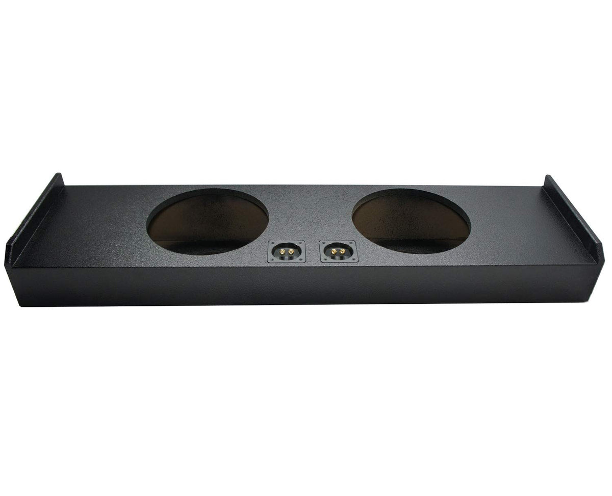 Fits 2009-2015 Ford F150 Crew Cab Dual 12" Rhino-Coated Sub Box ASC