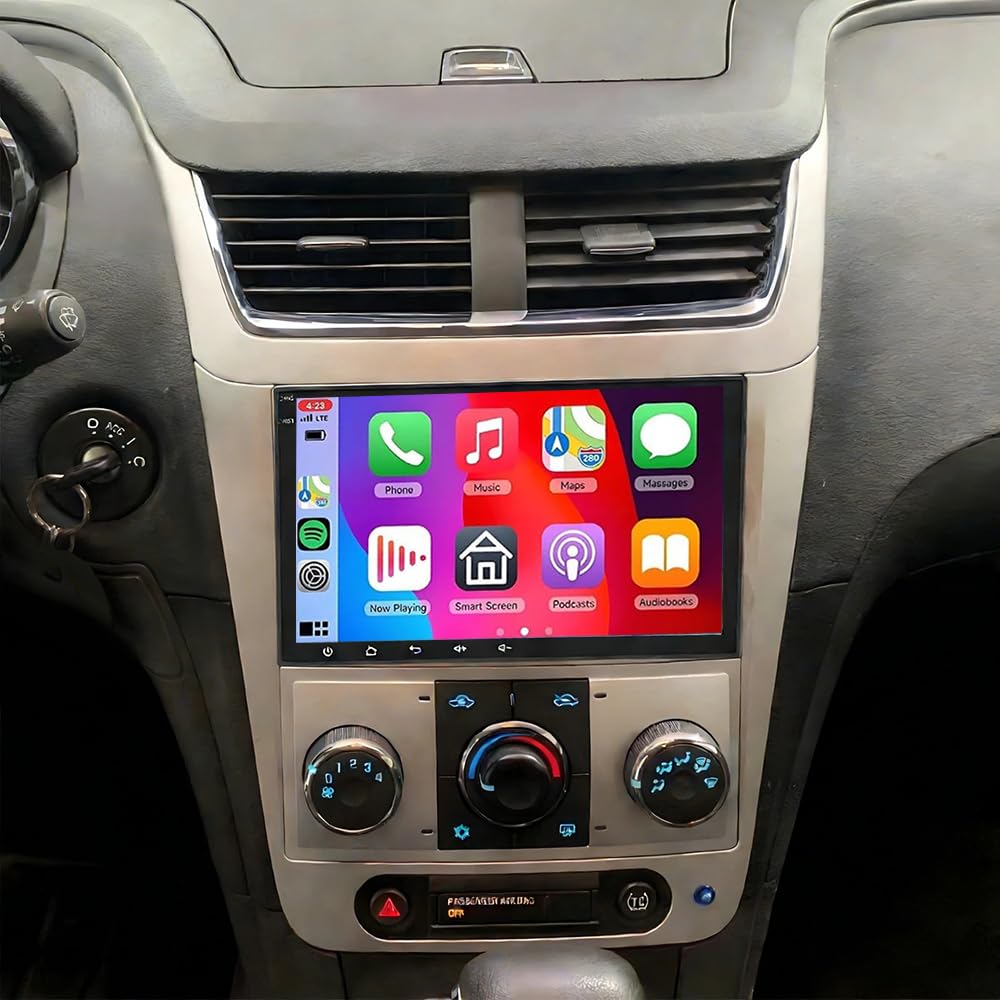 10 inch Android 13 Car Stereo for Chevy Malibu 2008-2012, 2+64G Touch Screen Radio for Sierra 1500 2008-2013, Sierra Yukon 2007-2014 with Wireless Carplay Android GPS Bluetooth GPS Navi Backup Camera