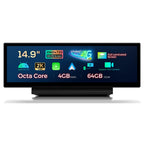 XTRONS 14.9 Inch Android 13 Car Stereo for Audi A6 A7 RS6 RS7 S6 S7 2012-2015 MMI 3G/3G+ System, 2K IPS Touch Screen 4+64 GB 4G LTE Car Radio GPS Navigation Support Wireless CarPlay Android Auto