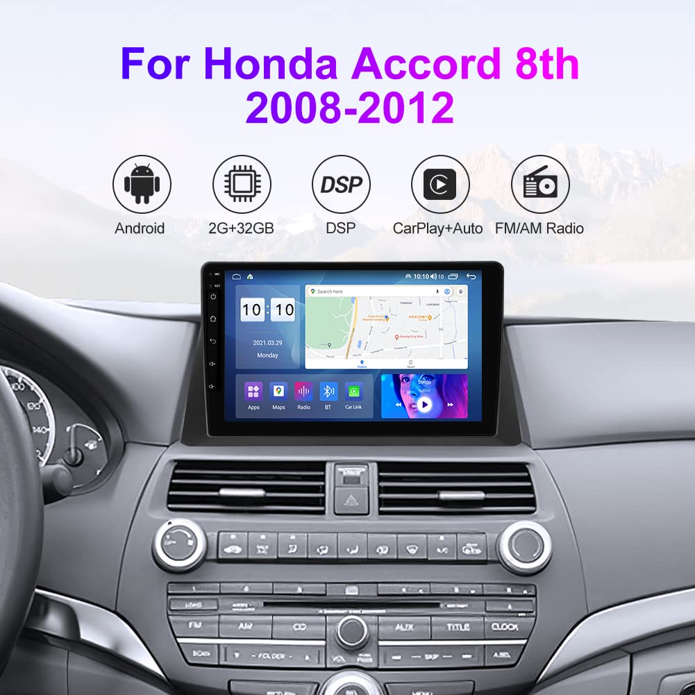 5GWiFi Upgrade Car Stereo Radio for Honda Accord 8th 2008-2012 Touch Screen