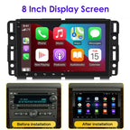 2+64G Android 13 Car Stereo for Chevrolet Malibu 2008 2009 2010 2011 with Wireless CarPlay Android Auto, 8 Inch IPS Touchscreen Car Radio Player Audio Receivers Headunit with GPS Navigation SWC