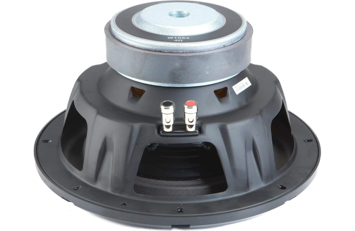 2 Alpine W10S4 Car Audio Bassline Single 4 Ohm 500 Watt 10" Subwoofers with Sub Install Kit Package