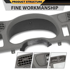 Dash Radio Bezel Grey Compatible with Chevy Blazer S10 GMC Jimmy Sonoma 1998-2004/ Fit for Vehicle with Double Din Radio