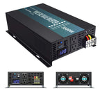 WZRELB Reliable Off Grid 3500W Pure Sine Wave Inverter 12VDC to 120VAC Solar Power Inverter LED Display (Black)