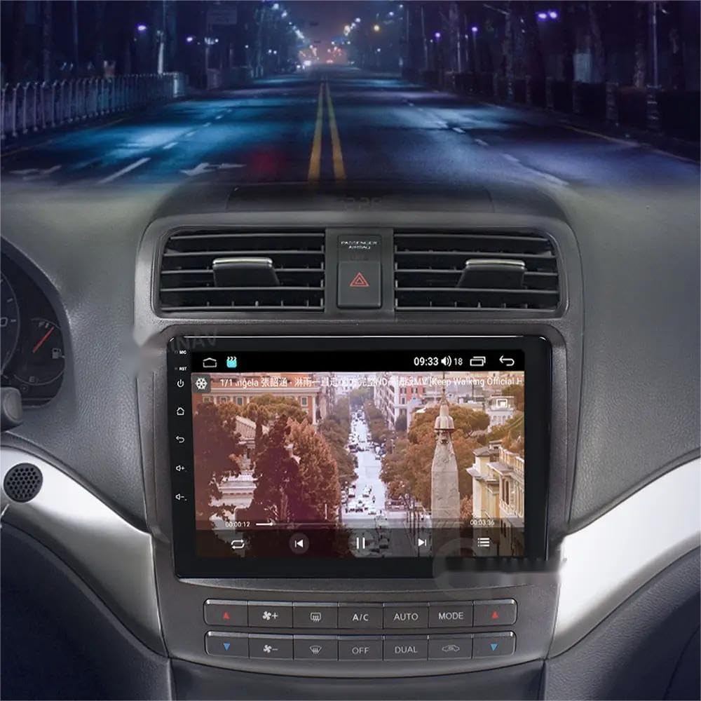 Rolax Android 13 10 inch Stereo Radio Carplay Car Multimedia Video Player GPS Navigation Compatible with Acura TSX 2004 2005 2006 2007 2008 Accord WiFi Bluetooth Wireless