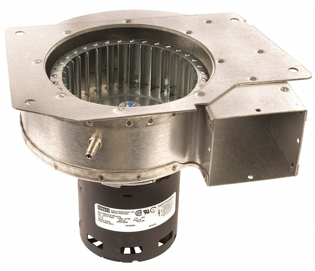 FASCO Rectangular Shaded Pole OEM Specialty Blower, Flange: No, Wheel Dia: 4-3/4", 115VAC