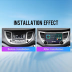 for Hyundai Tucson 2016-2018 RHD Display Knobs CarPlay/Android Auto Autoradio Android FM Radio Navigation Stereo Pad Player GPS 10.1" QLED Touch Screen BT WiFi 2 Din Headunit Tablet Quad Core 2G+64G