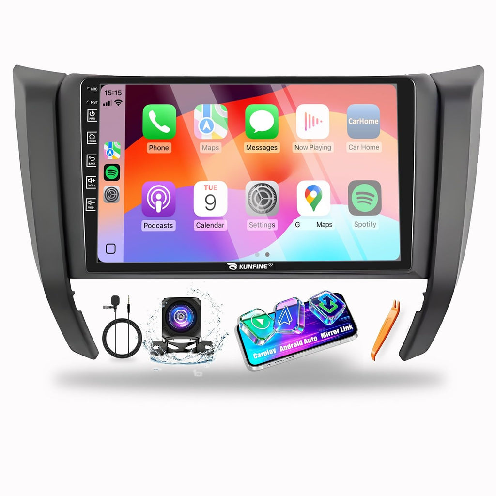 for Nissan Np300 Navara 2015-2025 Car CarPlay Android Auto Navigation Stereo GPS Radio Camera Display 9" IPS Touchscreen Headunit Tablet Media Player, if Applicable Quad Core 4G+64G