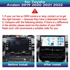 Android 14 Car Radio Stereo for 2019-2022 Toyota Avalon, 10.1 Inch Touch Screen Head Unit Dash Kit with Wireless CarPlay Android Auto, GPS Navigation Bluetooth SWC WiFi 5G DSP