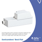 SFA SANIFLO - Sanicondens Best Flat - Condensate Pump with Built-in Neutralizer - 500,000 BTU Capability - Condensing Boilers, HVAC Systems & Water Heater Systems - 4 Years Warranty - Made In France
