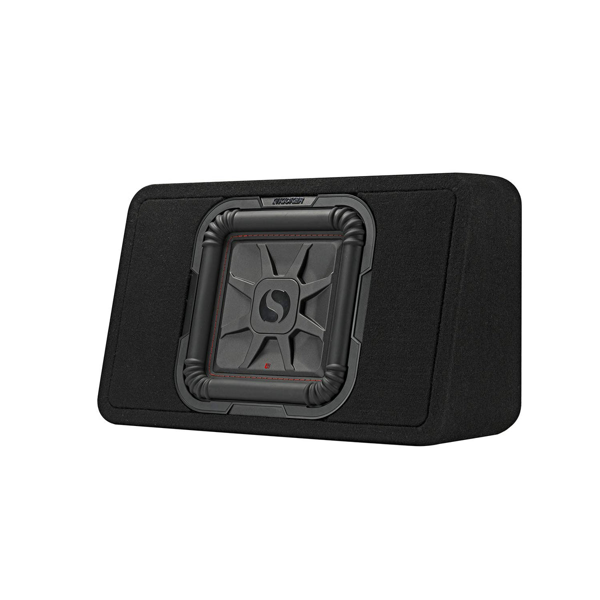 KICKER 46TL7T102 TL7T 10" (25cm) Solo-Baric Subwoofer in Thin Profile Enclosure, 2-Ohm, 500 Watt