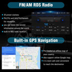 Android 13 Car Radio Stereo for 2008 2009 2010 2011 2012 Toyota Highlander with JBL Amplifier but Without OEM Navigation/Built-in Wireless Carplay Android Auto 10.2" Head Unit Video Player