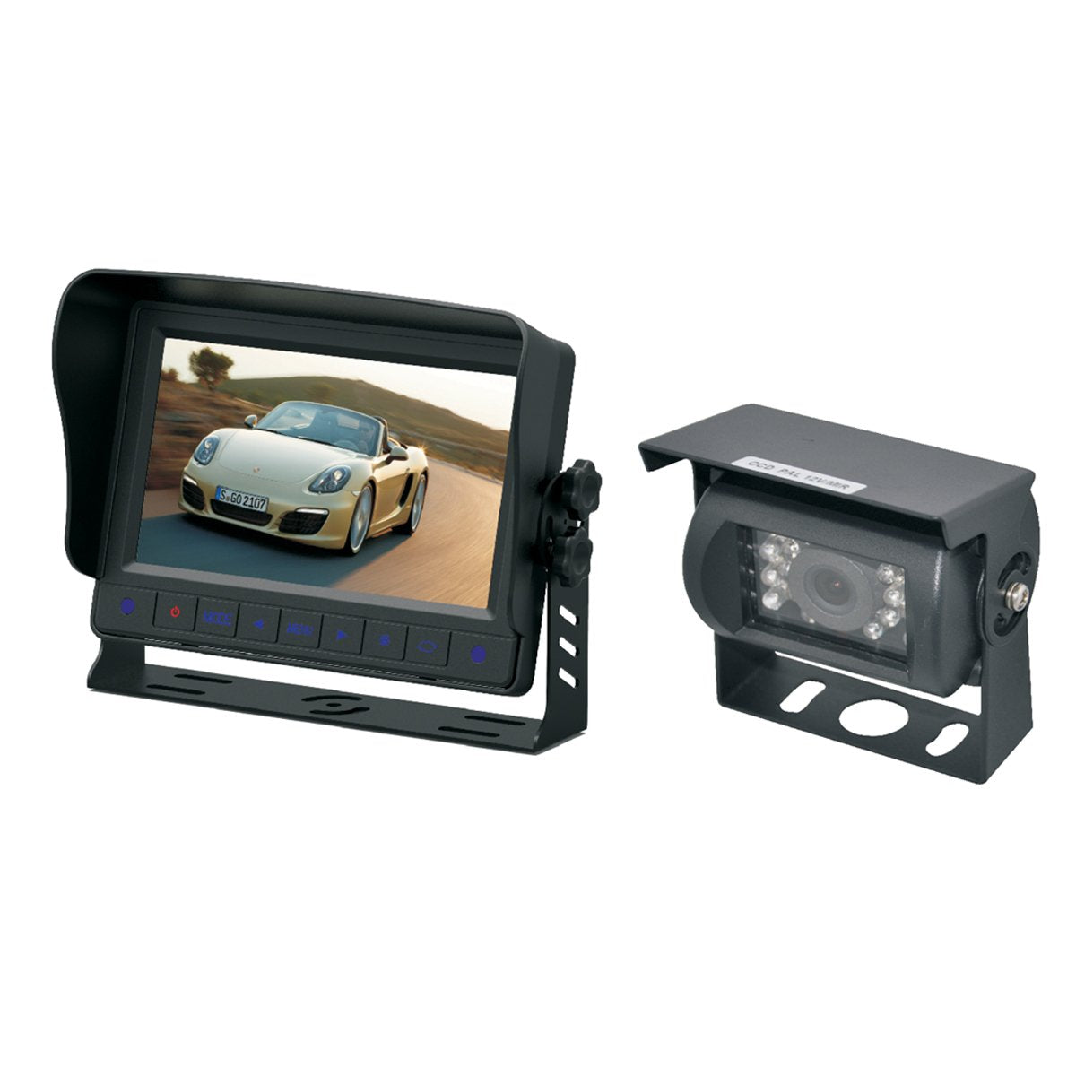 VTC73AHD - Wired Single Camera System with 7” AHD Monitor for Car, Truck, SUV and Van (2-Channel System), Standard
