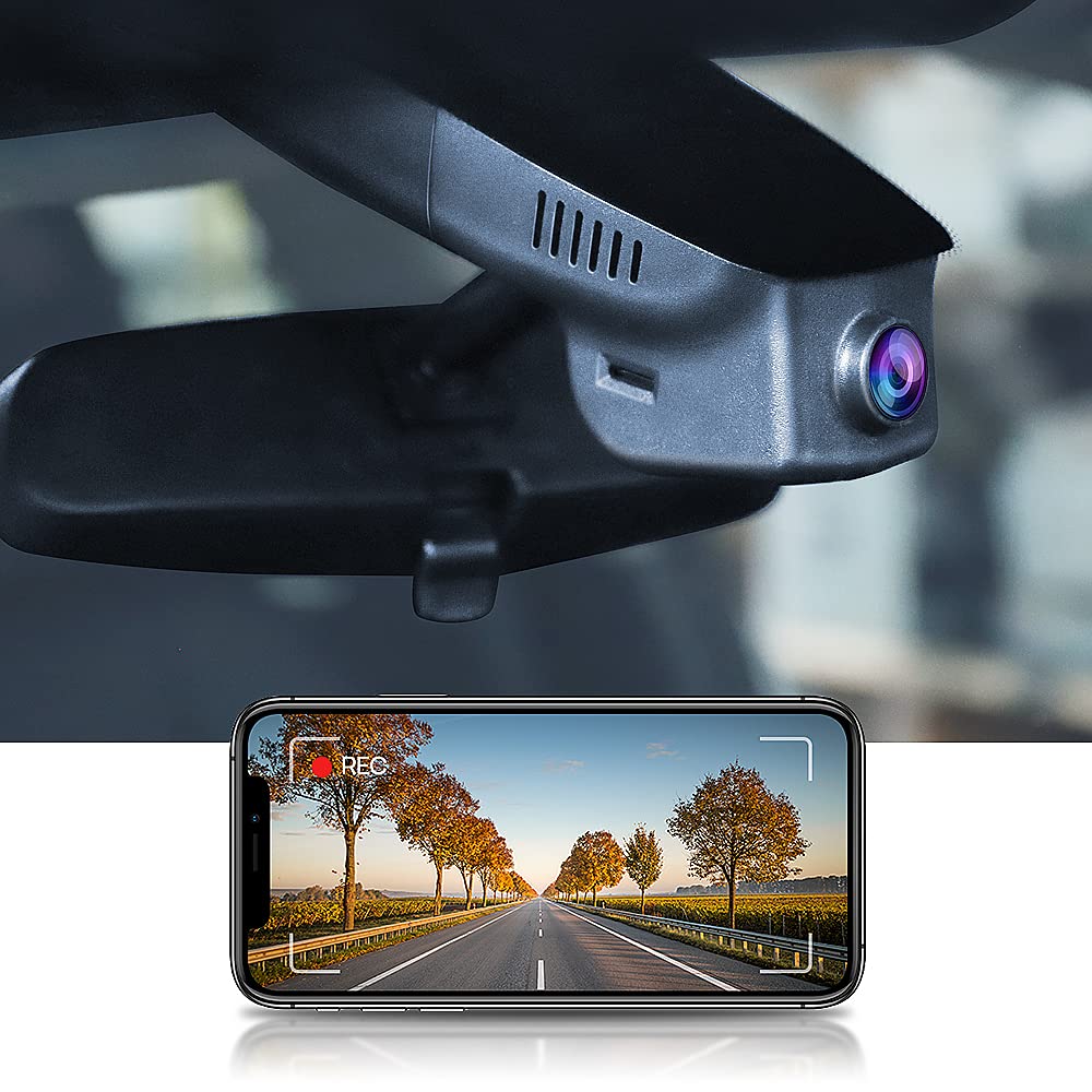 Dash Cam for Cadillac ATS 2014-2019 Sedan Coupe, Fitcamx 4K Car Driving Recorder, 2160P Night Vision, G-Sensor, Plug Play, Built-in WiFi, Parking Monitor, with 64GB Memory Card