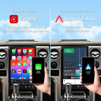 Android 14 Car Radio for Ford F150 F-150 2013 2014 Stereo Replacement Tesla Style Dash IPS Touch Screen Android Auto GPS Navigation Unit Multimedia Player 14.4 Inch