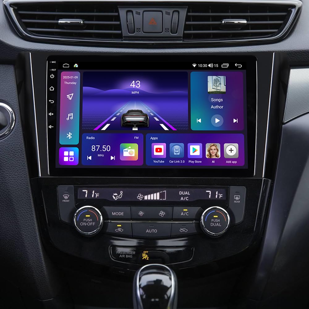 8Core 4+64GB Android 16 Car Stereo Radio for Nissan Rogue 2014-2018 X-Trail
