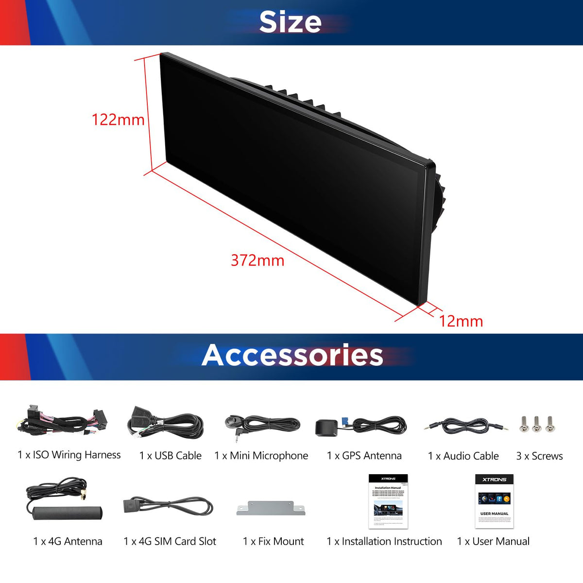 XTRONS 14.9 Inch Android 14 Car Stereo for BMW E90 E91 E92 E93 (2004-2008) CCC System, 2K IPS Touch Screen 4+64GB Global 4G Car Radio GPS Navigation Support Wireless Car Play Android Auto
