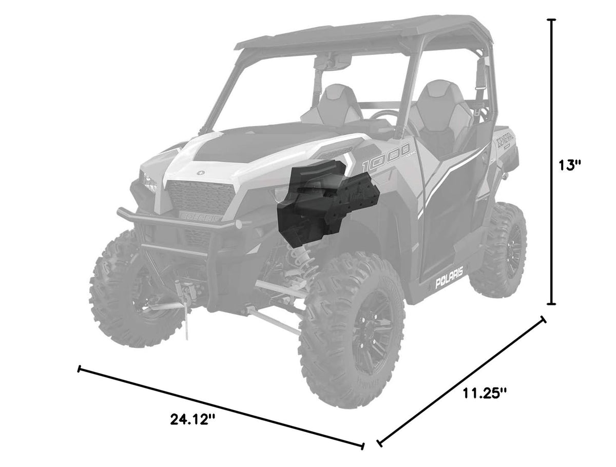 MTX Audio GENERAL-10 Amplified 10" Subwoofer Enclosure - Compatible with Select 2017+ Polaris General Vehicles