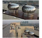 Attic Air Vent Ventilating Fan Roofing Wind Turbine, 304 Stainless Steel Non Power Roof Ventilator Fan for Houses Factory, Fireplace Chimney Cap,160MM/6.2IN