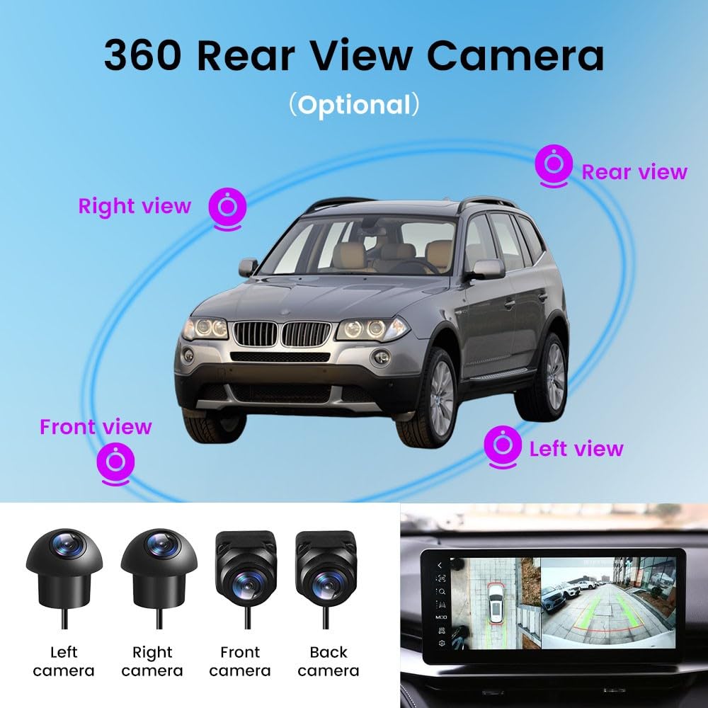 for BMW X3 E83 2006-2010 12.3" Octa Core 8G+64G Car CarPlay Android Auto Navigation Android Stereo GPS Radio Display IPS Touchscreen Headunit Tablet Media Player