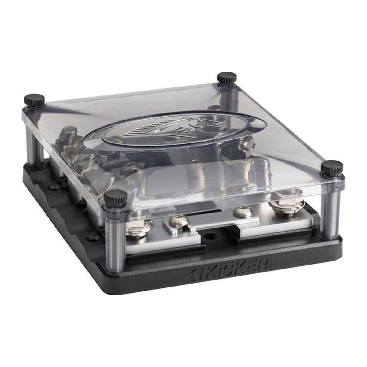 Kicker Warhorse (2) Battery Terminals & HPFD4 Fused Way Distribution Block w/AFS (4) 200 Amp Fuse Bundle