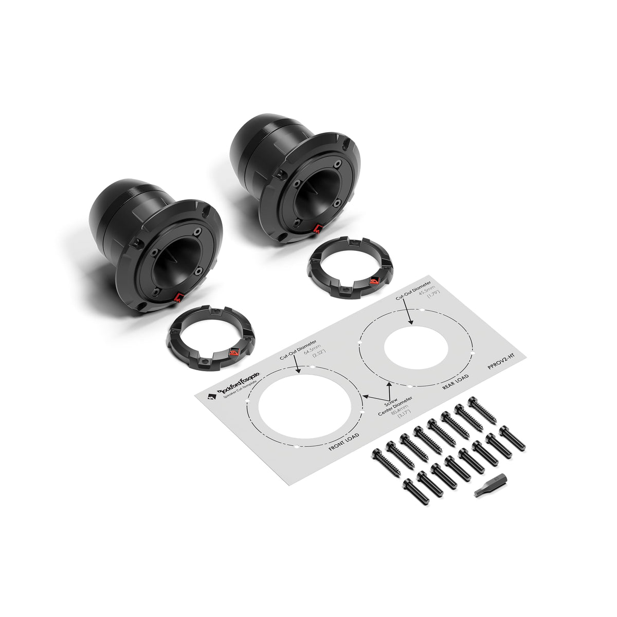 Rockford Fosgate PPROV2-HT Punch Pro Series 1" Horn Tweeters (Pair)