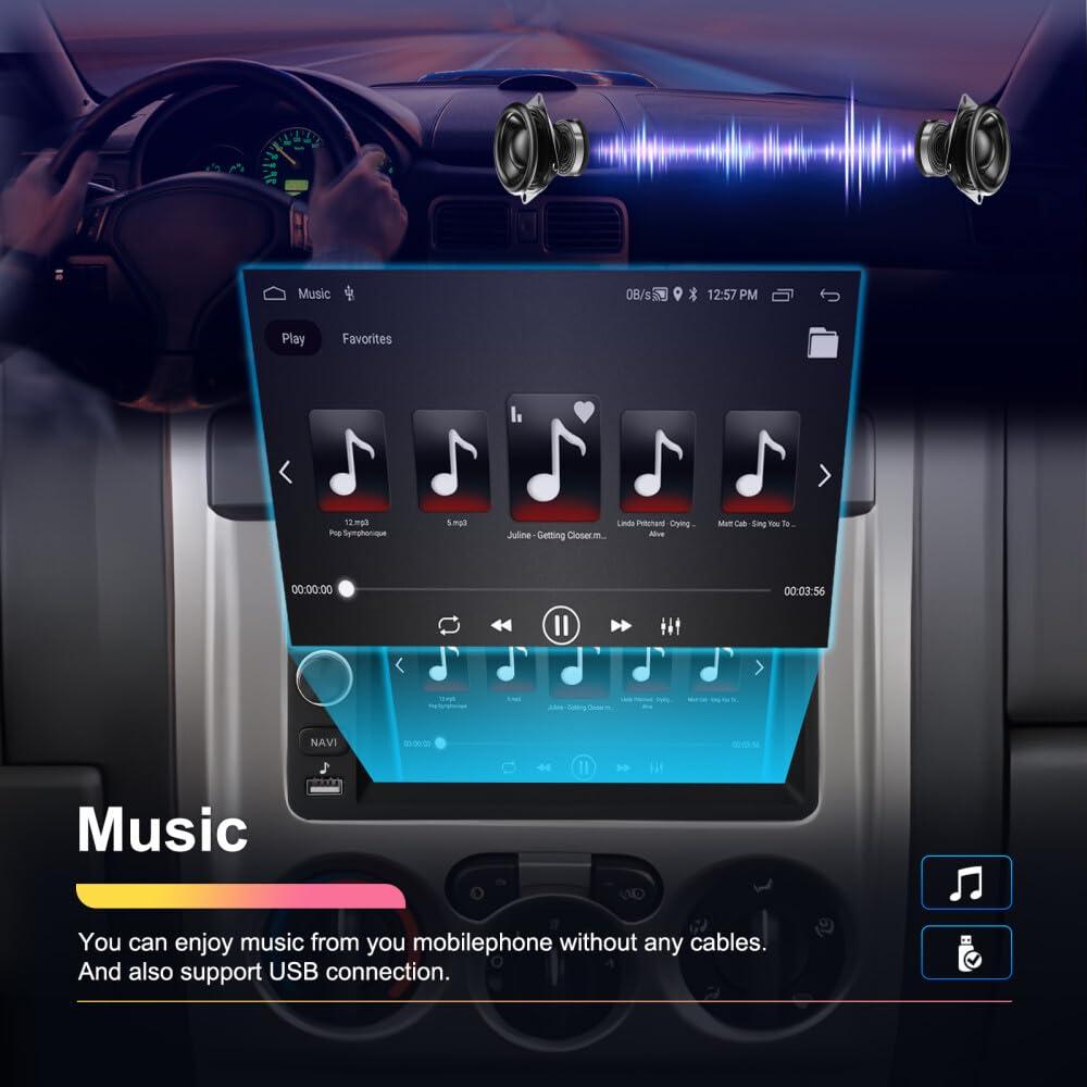 2 Din Android 13 Car Stereo Radio for Chevy 2003-2006 Tahoe Colorado Savana Silverado 1500 for GMC Canyon Yukon Sierra Hummer Blazer Wireless iOS for Carplay Android Auto 7 Touchscreen 2+32G