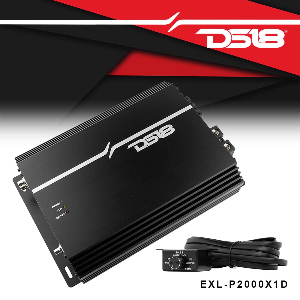 KICKER Subwoofer and Amp Package of 3 Items - 12" Solo-Baric L7S Vented 3000 Watt Dual Sub Enclosure, DS18 Korean Class D Monoblock Amplifier, and Complete 0AWG Wiring Kit DL7S122+EXL-P2000X1D+AMPKIT0