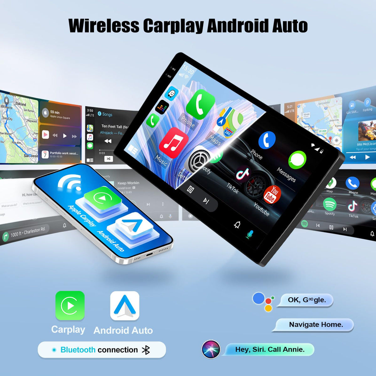 4G+64G Android Car Stereo for Dodge Charger 2011 2012 2013 2014 Car Radio with Wireless Carplay Android Auto 9 Inch Touch Screen Head Unit Replacement Backup Camera WiFi GPS FM RDS Bluetooth