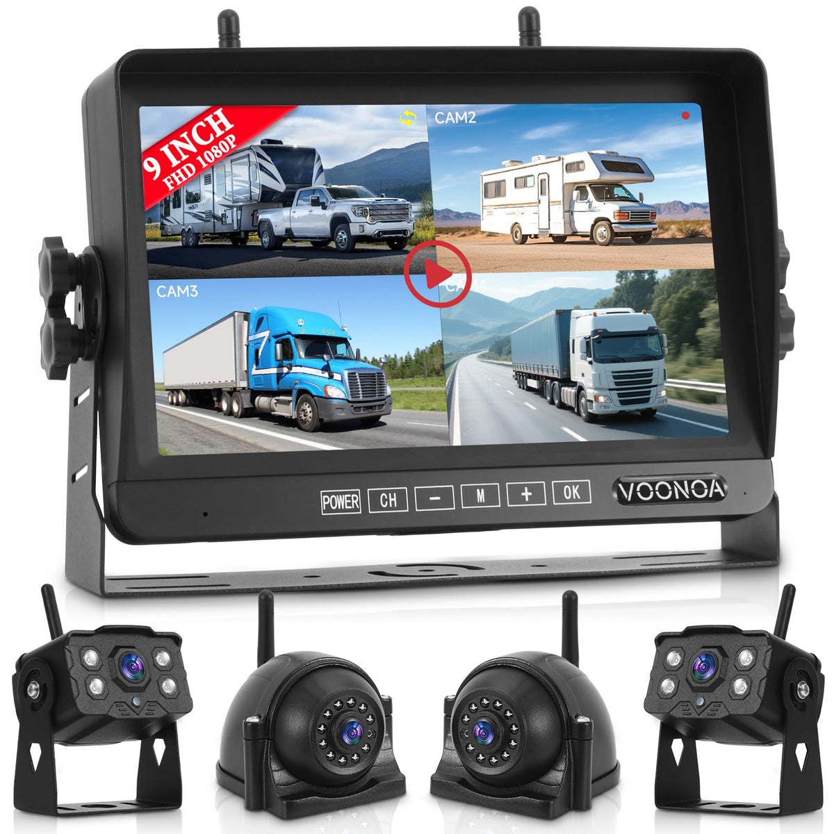 Wireless RV Backup Camera System, Backup Camera for Truck