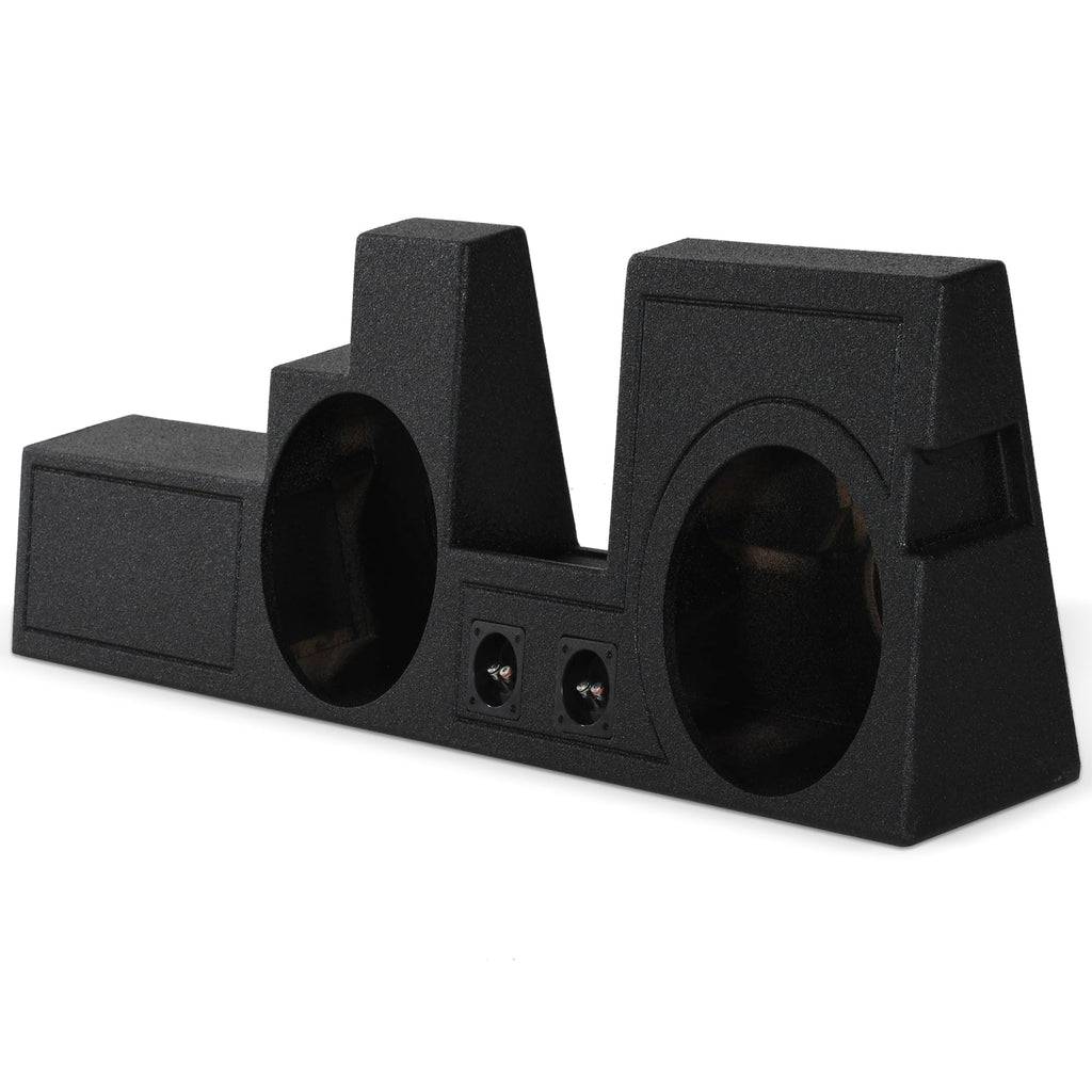 Q Power Dual 12" Behind-Seat Ported Subwoofer Box for Ford Super Duty