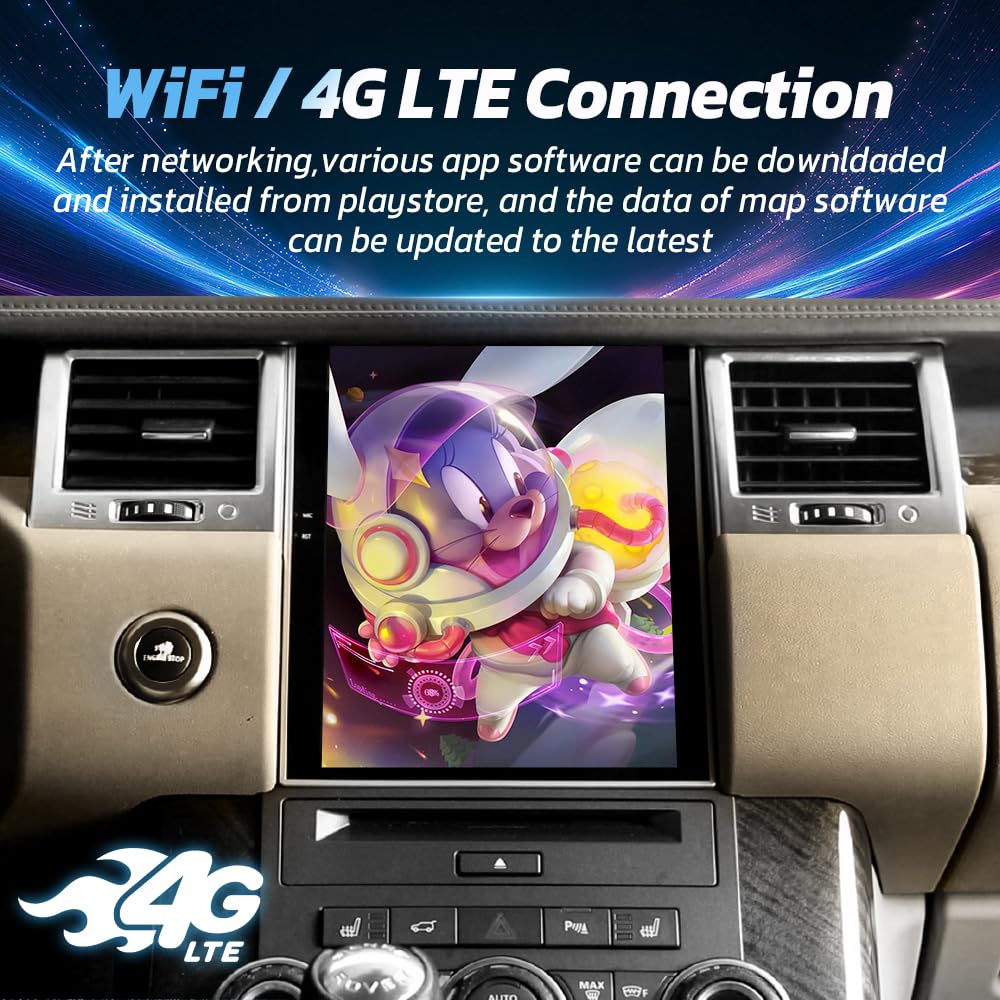 Android 13 Qualcomm Snapdragon 665 Car Radio for Land Rover Range Rover Sport L320 2009-2013 Multimedia Player GPS Navigation Wireless Carplay Touch Screen Stereo Replacement (for Bosch Host)