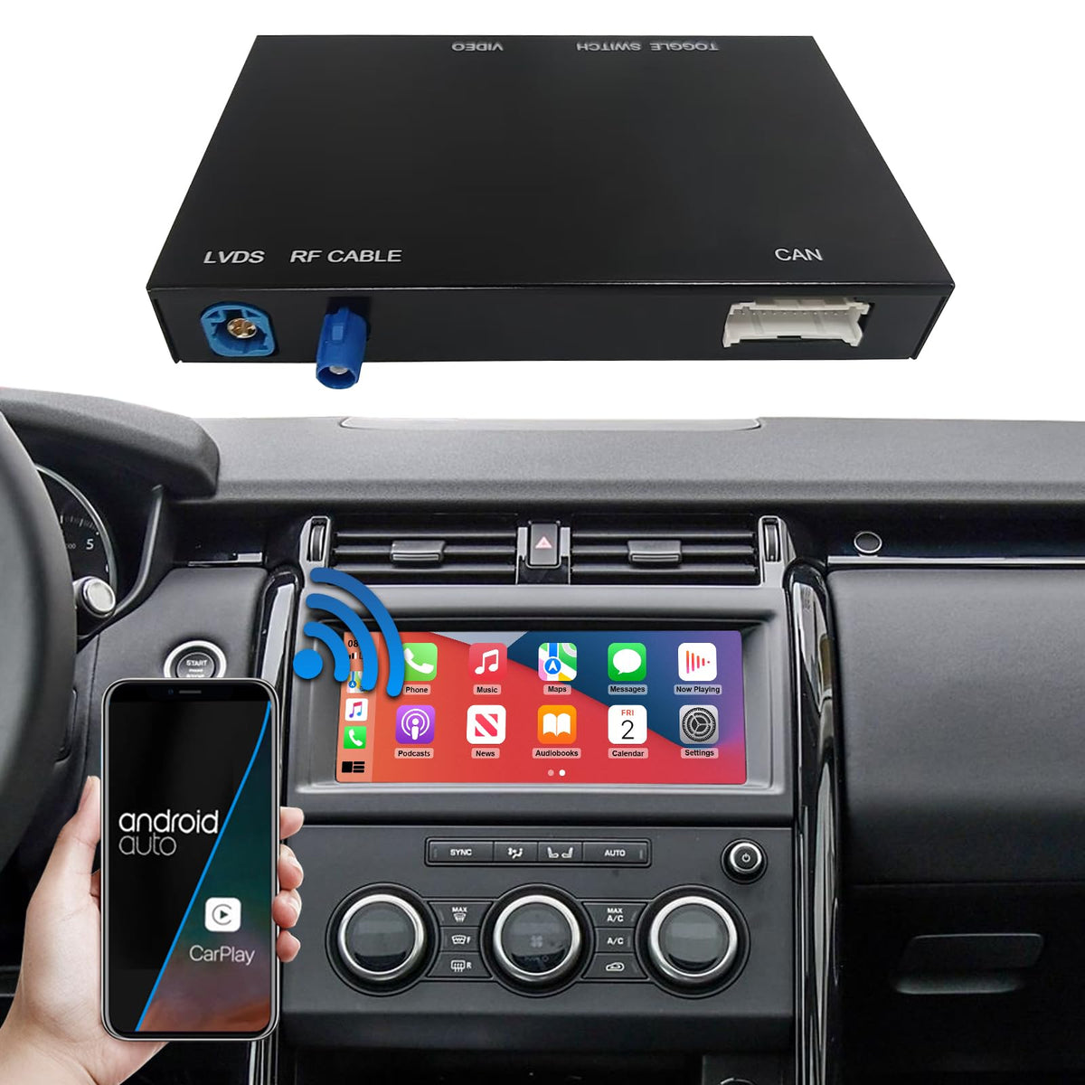 Road Top CarPlay Retrofit Kit for Land Rover with Harman 10.25" Screen