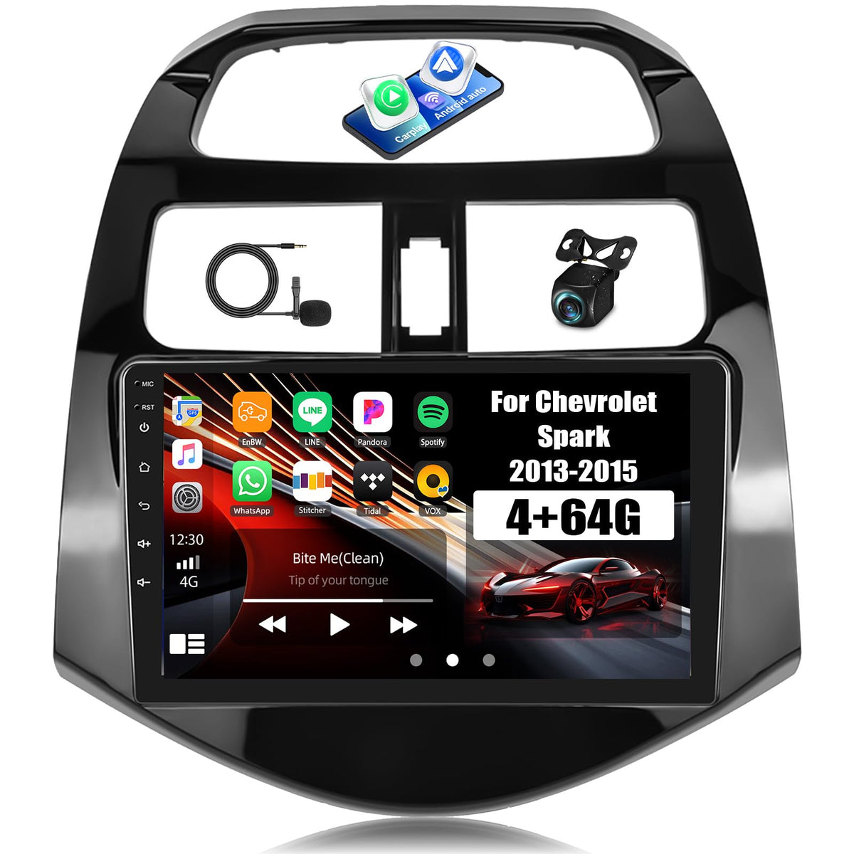 [4+64G] Android 15 Car Stereo for Chevrolet Chevy Spark 2013 2014 2015