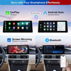 XTRONS 12.3 Inch Qualcomm Snapdragon 680 Android 14 Car Stereo for BMW E90/E91/E92/E93/M3 (2009-2012) CIC System, IPS Touch Screen 8+128GB Car Radio GPS Navigation Support DVR Backup Camera