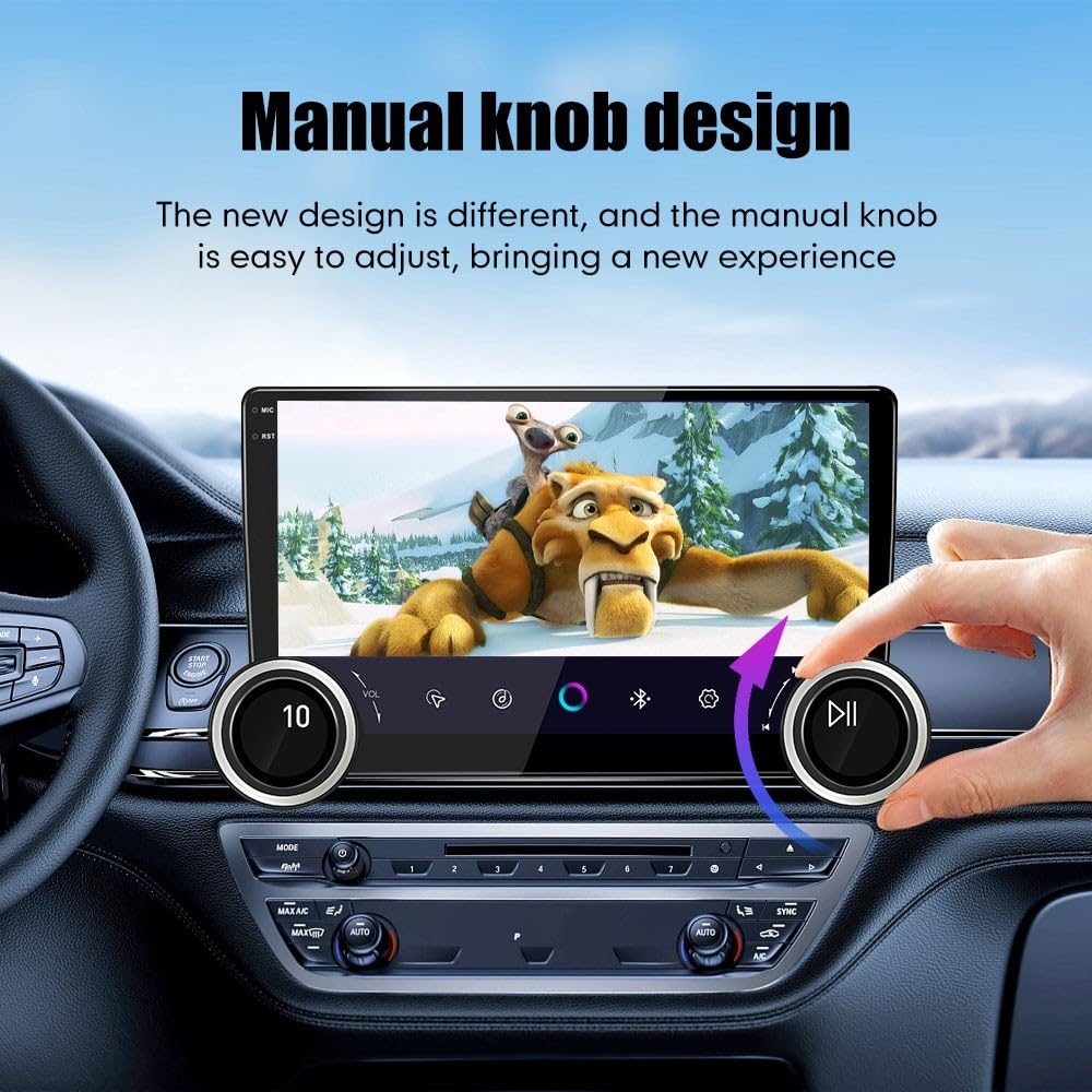 for Chevrolet Cruze 2008-2016 Display Knobs CarPlay/Android Auto Autoradio Android FM Radio Car Navigation Stereo Pad Player GPS 10.1" QLED Touch Screen BT WiFi 2 Din Headunit Tablet Quad Core 2G+64G