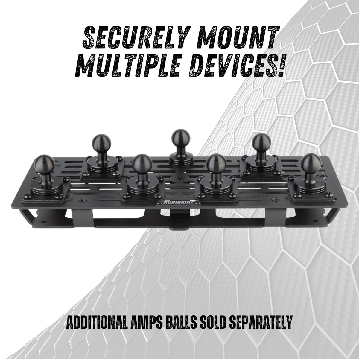 Bulletpoint Mounting Solutions RubiGrid Metal Dash Mount with Phone Holder + Tablet Holder Bundle Compatible with 2023+ Ford Super Duty