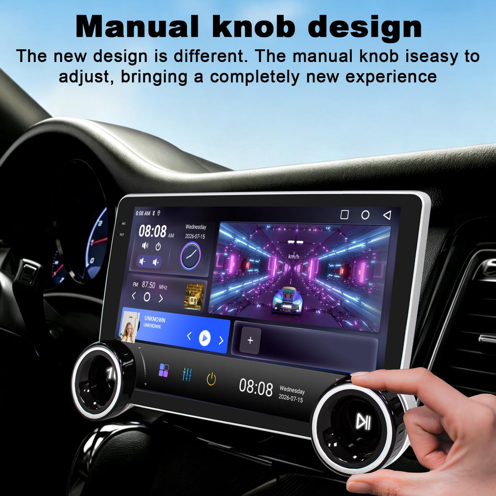 Car Stereo for Chevrolet Silverado 1500 1999-2006 Radio with Dual Knob